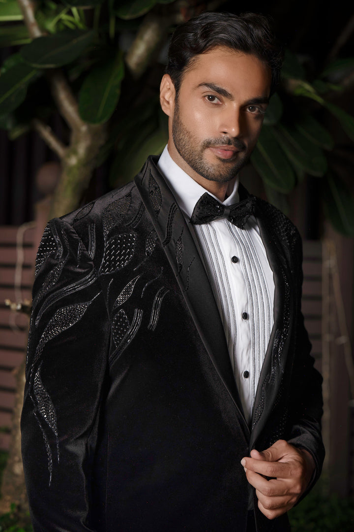 Wavesculpt Noir Velvet Suit