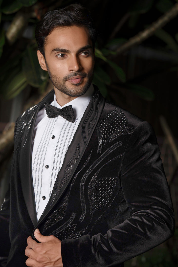 Wavesculpt Noir Velvet Suit