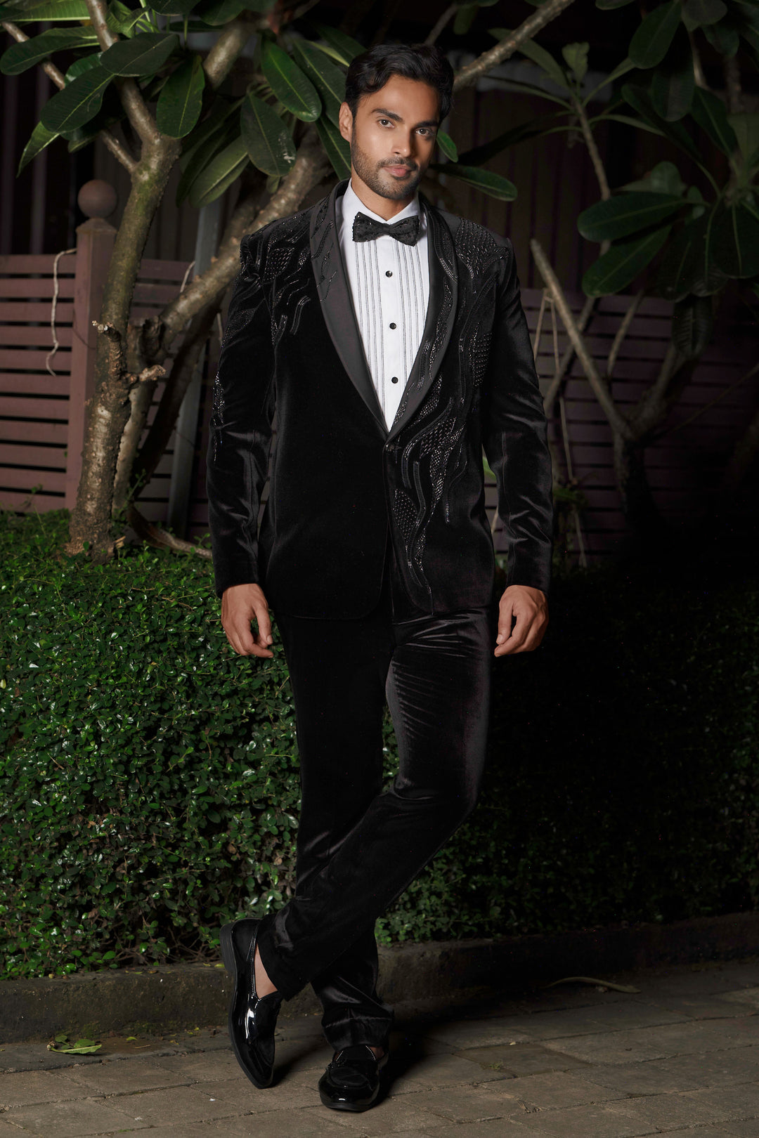 Wavesculpt Noir Velvet Suit