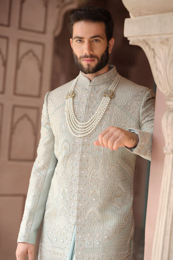 Sage Whispered Elegance Sherwan