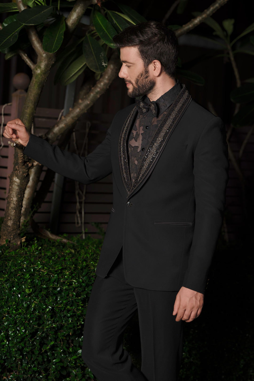 Midnight Gold Accent Suit