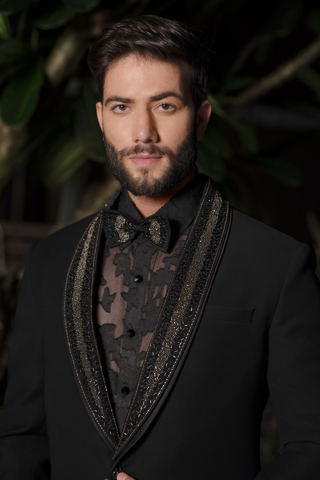 Midnight Gold Accent Suit