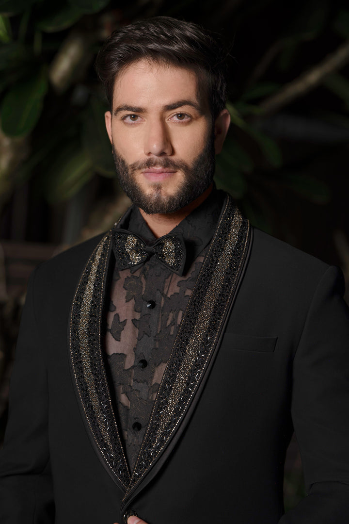 Midnight Gold Accent Suit