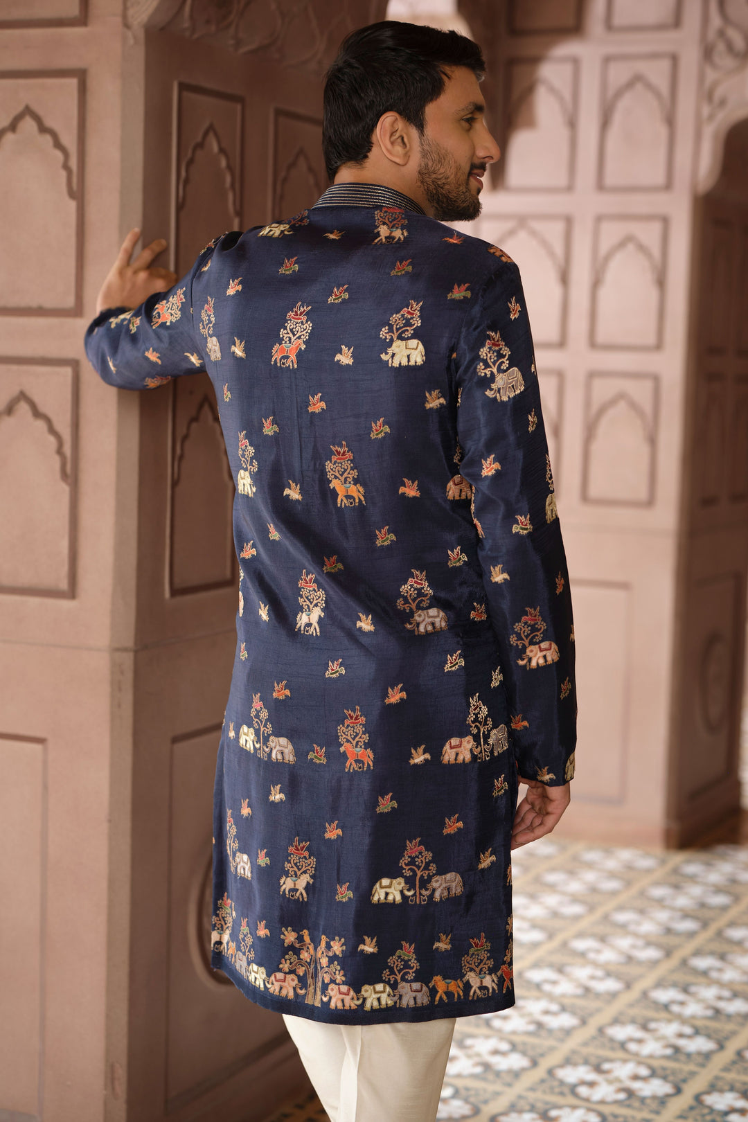Golden Heritage Navy Kurta