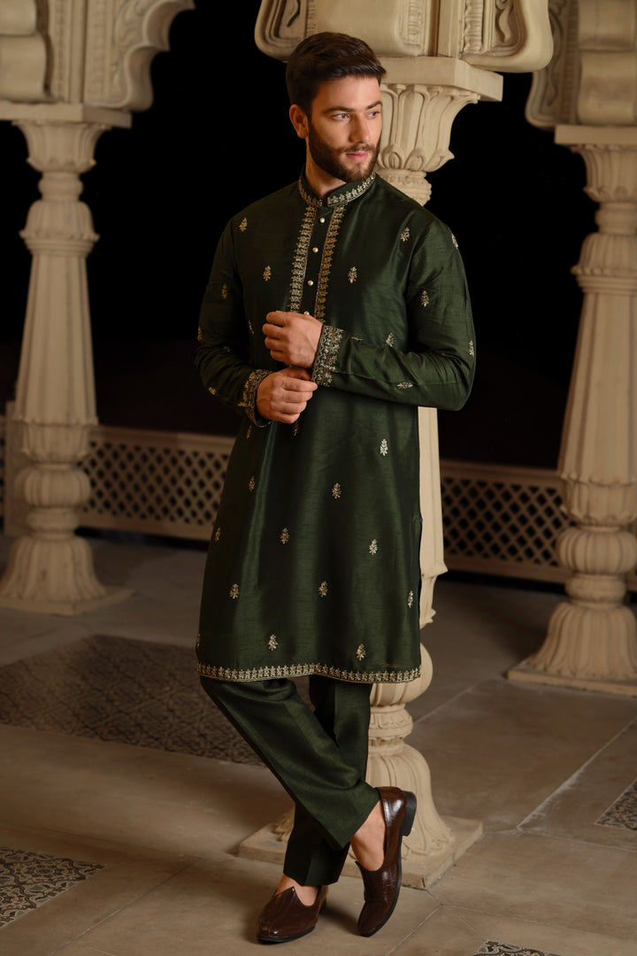 Forest Bloom Regal Kurta