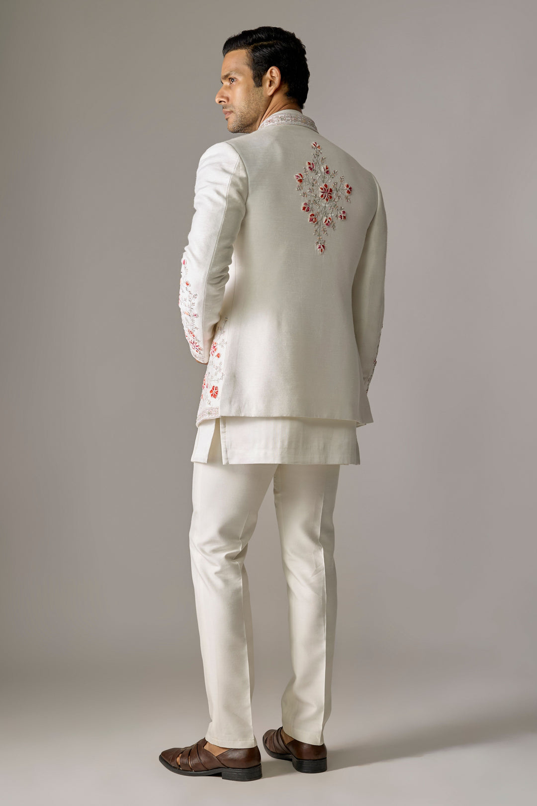 White Silk Artisan Indo-Western