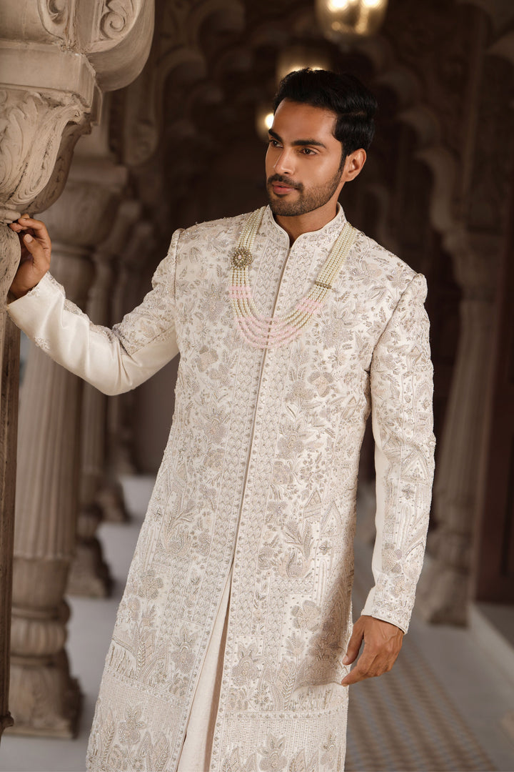 Powder Bloom Opulence Sherwani