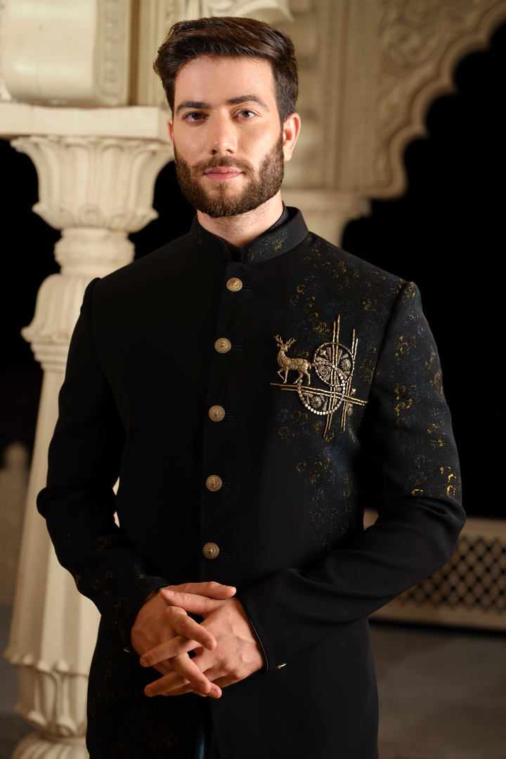 Deer Accented Cowl Indo-Western