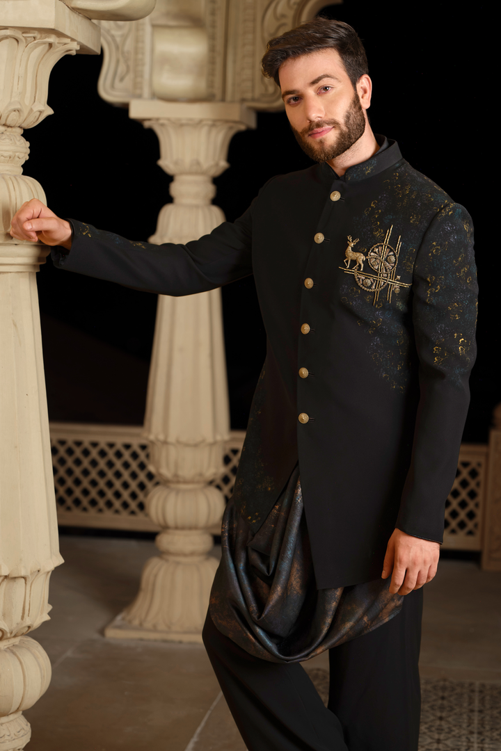 Deer Accented Cowl Indo-Western