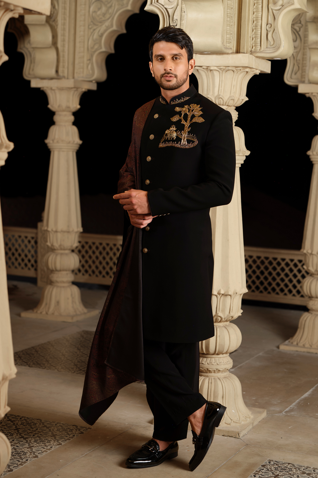 Noir Heritage Elephant Indo-Western