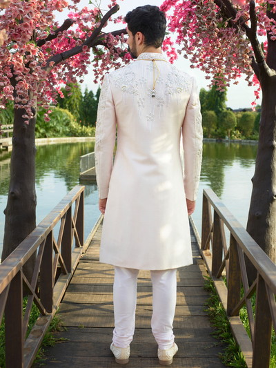 Luxe Pink Embroidered Sherwani