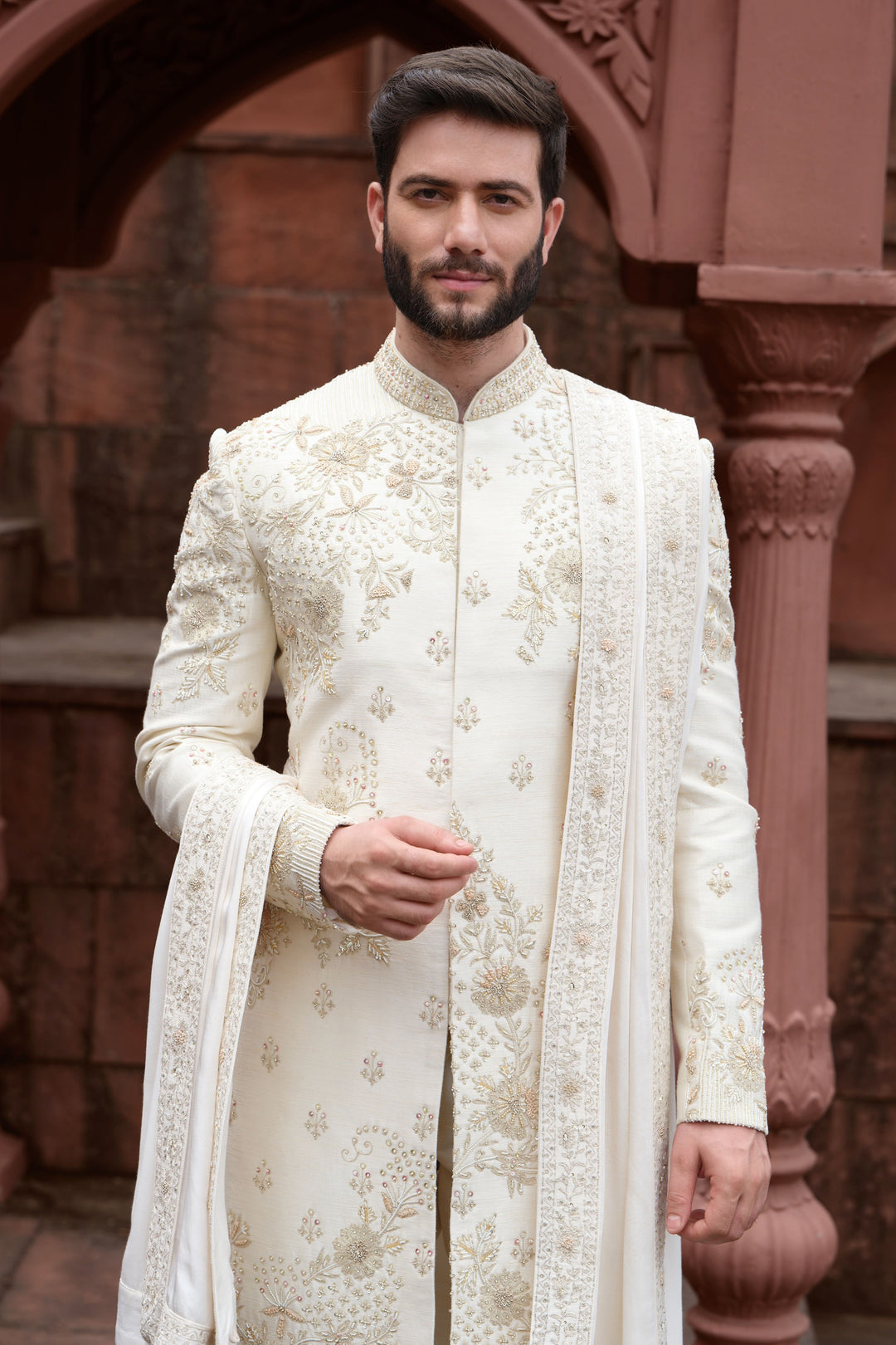Golden Bloom Royale Sherwani