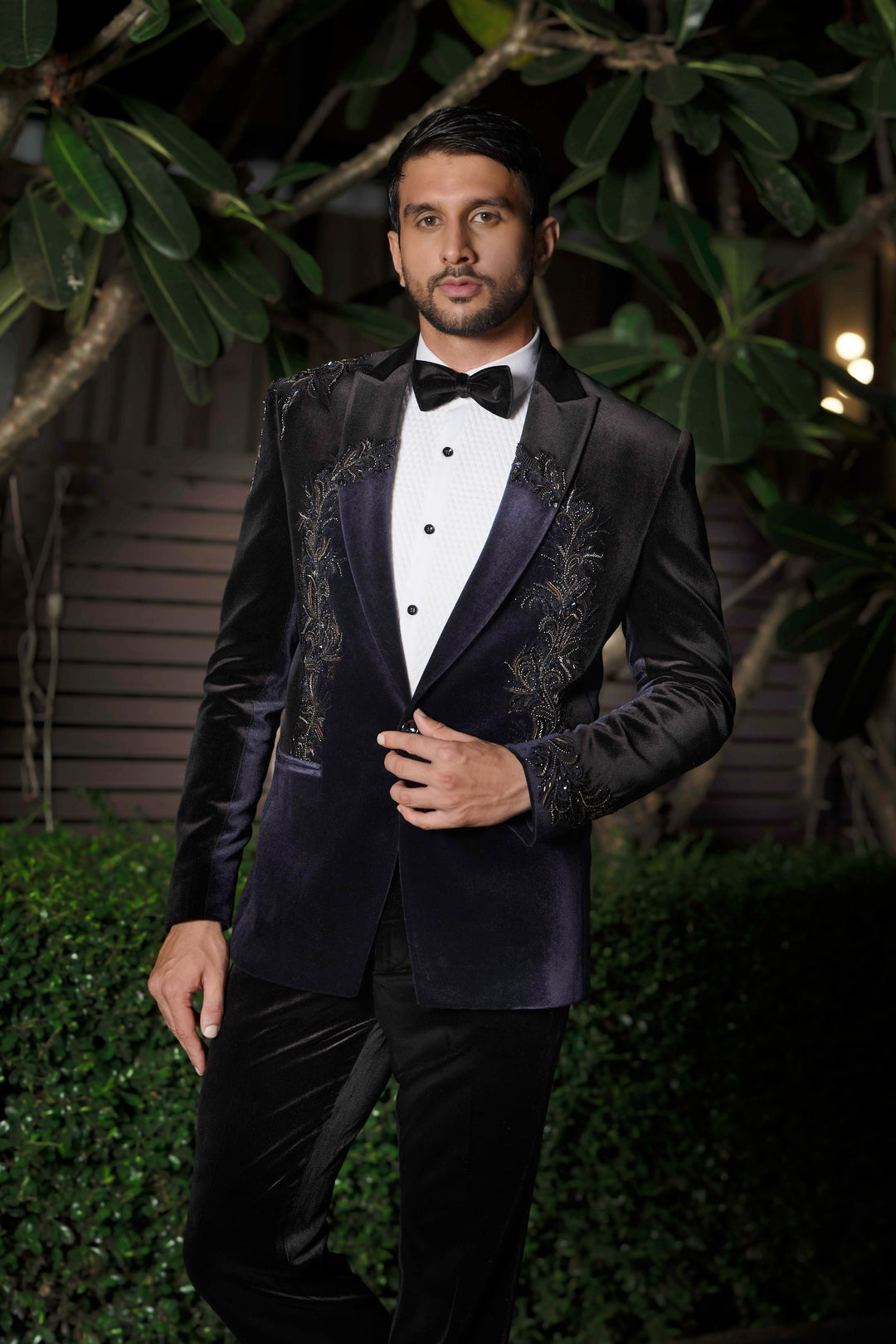 Noir Sculpted Metal Suit