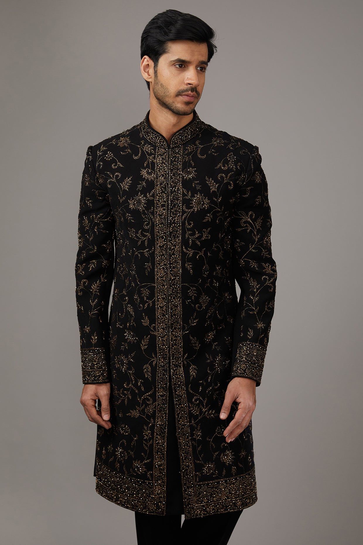 Midnight Gilded Indo-Western Set – Rechannel Fashions