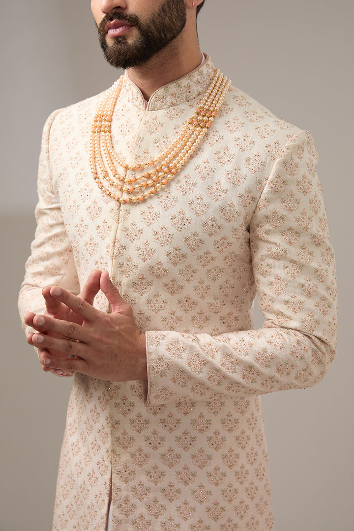 Pink Ombre Sherwani Set