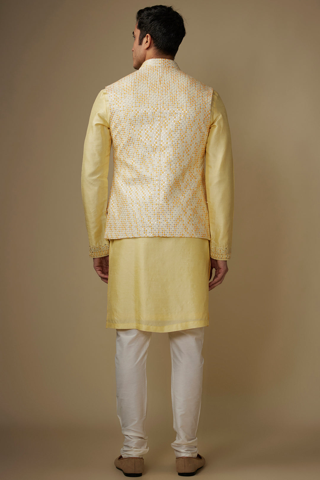 Sunlit Charm Bundi Kurta Set