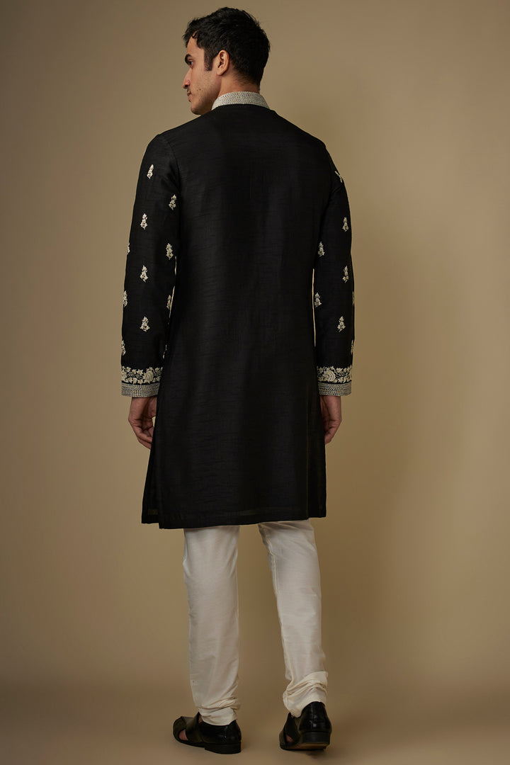 Black Elegance Kurta Set