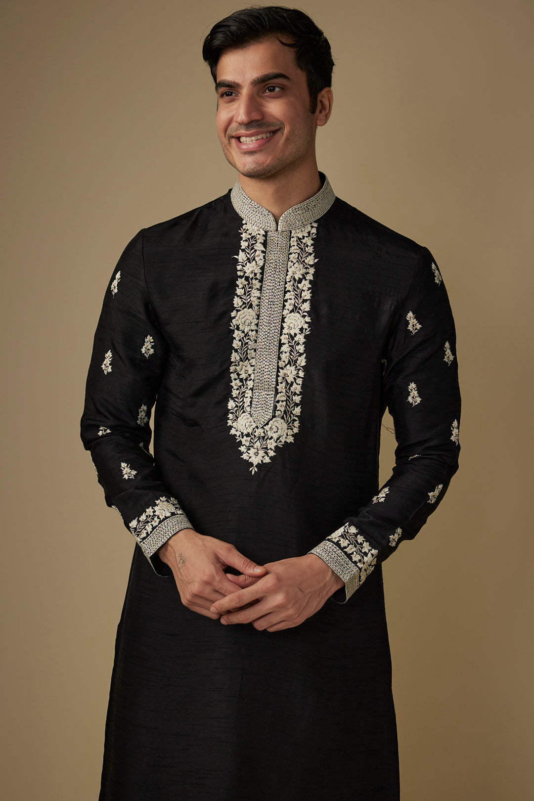 Black Elegance Kurta Set