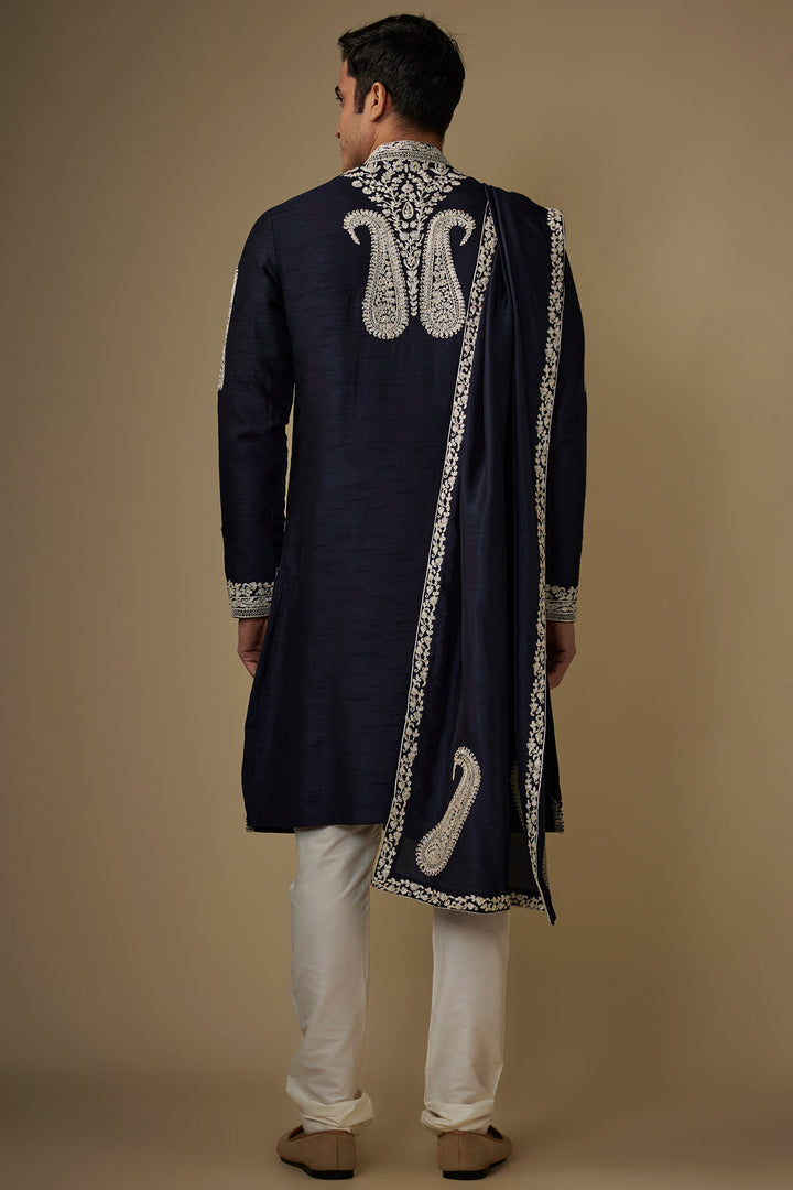 Regal Navy Kurta & Dupatta Set