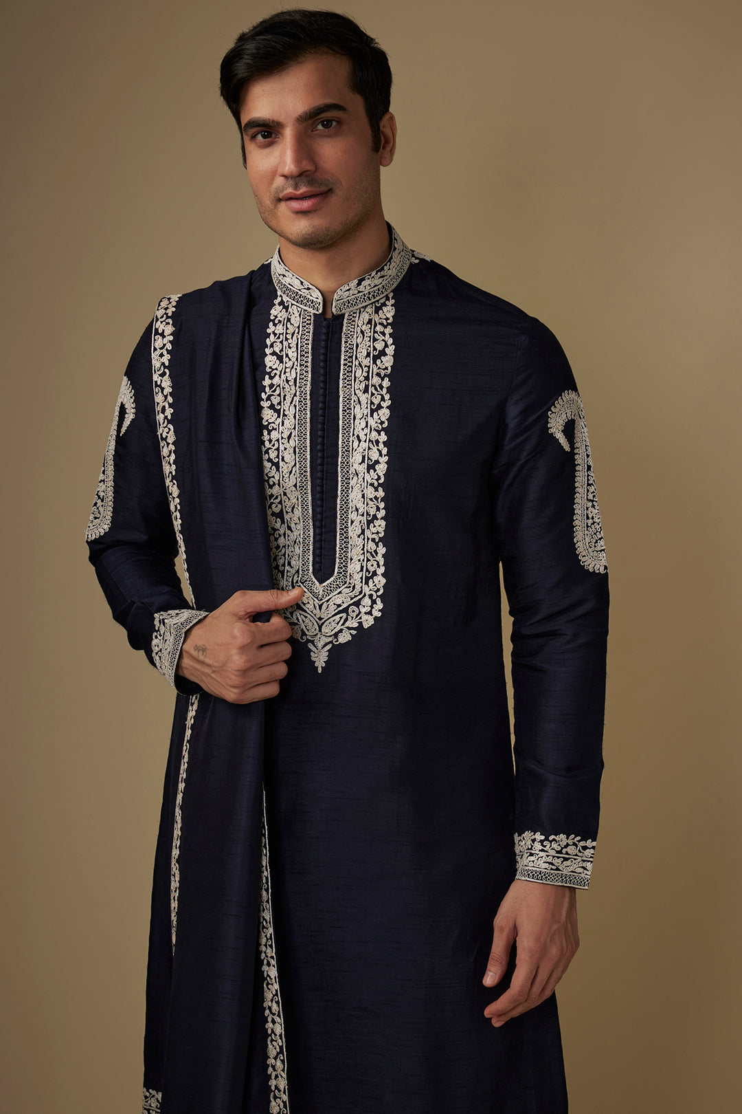 Regal Navy Kurta & Dupatta Set