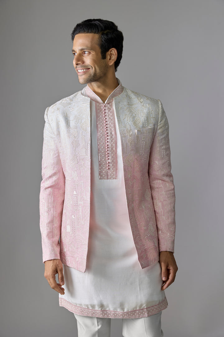 Ombre Thread Sculpt Indo-Western