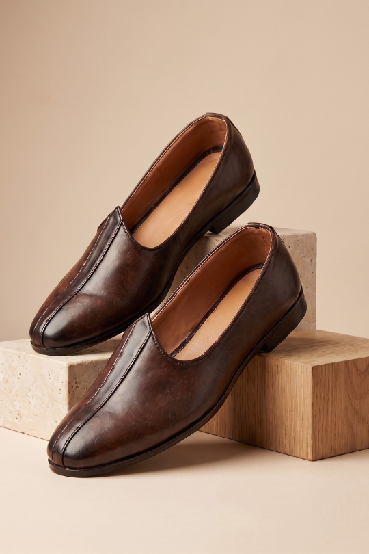 Tan Classic Seam Loafers